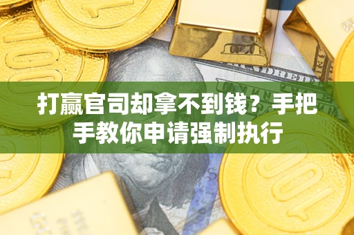 北京打赢官司却拿不到钱？手把手教你申请强制执行
