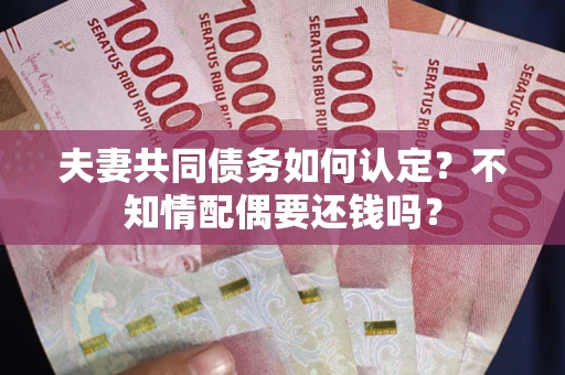 北京夫妻共同债务如何认定？不知情配偶要还钱吗？