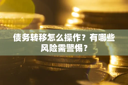 北京债务转移怎么操作？有哪些风险需警惕？