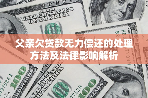 北京父亲欠贷款无力偿还的处理方法及法律影响解析