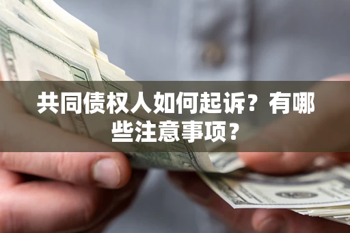 北京共同债权人如何起诉？有哪些注意事项？